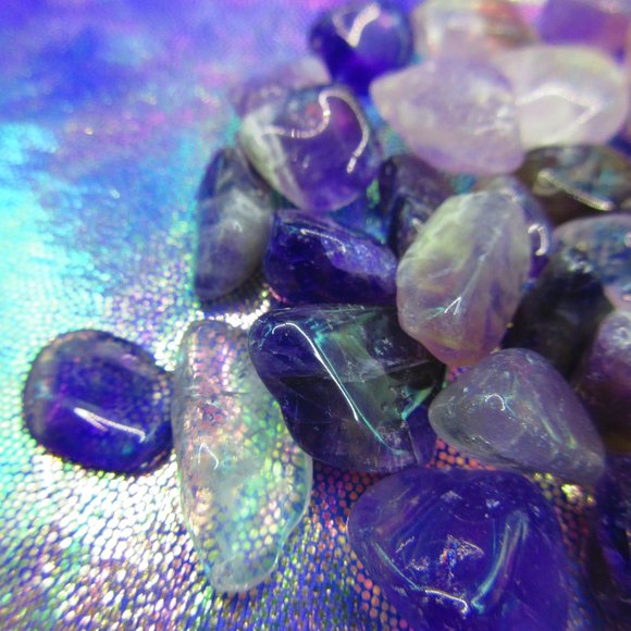 Amethyst Tumbled 3 Ounce Grid Set - Picture 3 of 6